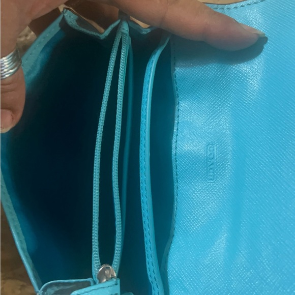 Coach Blue Crossbody Bag with Structured Design - Picture 14 of 14
